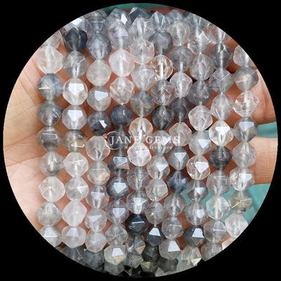 Perles de pierre précieuse naturelle à facettes en coulisse multicolore vibrante Quartz aquamarine Perles à brins lâches pour bijoux de bricolage