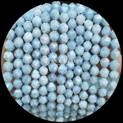 Perles de pierre précieuse naturelle à facettes en coulisse multicolore vibrante Quartz aquamarine Perles à brins lâches pour bijoux de bricolage