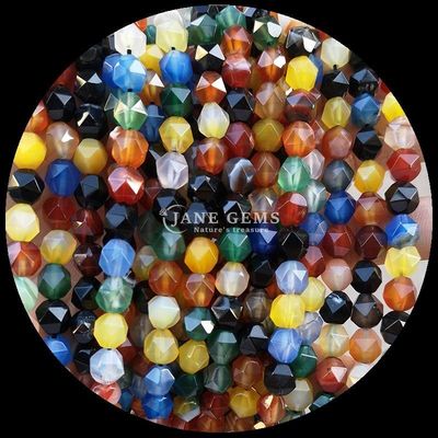 Délicieuses perles de pierre précieuse de couleurs multiples de taille diamantée Quartz clair Carnélien Franges lâches pour la fabrication de bijoux exquis