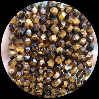 Perles de pierre précieuse Diamants Couleurs variées Éblouissants bijoux bricolage 6mm 8mm 10mm Tourmaline L'œil de tigre bleu