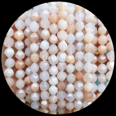 Perles de pierre précieuse à facettes de diamant naturel en vrac Morganite rose aventurine fils en vrac pour la fabrication de bijoux