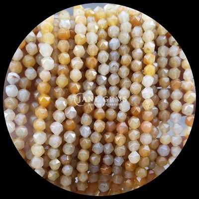 Perles de pierre précieuse à facettes de diamant naturel en vrac Morganite rose aventurine fils en vrac pour la fabrication de bijoux