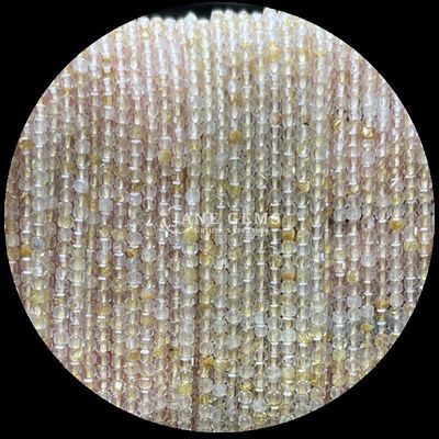 Perles de pierre précieuse cube carré personnalisable or rustifié quartz préhnite brins lâches perles pour la fabrication de bijoux