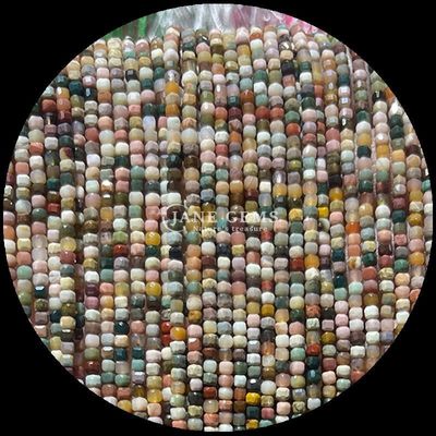 Perles de pierre précieuse cube carré personnalisable or rustifié quartz préhnite brins lâches perles pour la fabrication de bijoux