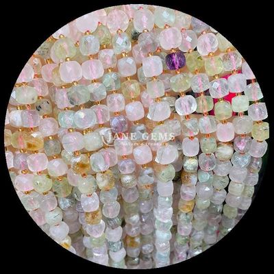 Perles de pierre précieuse naturelles multicolores Cube Carré Améthyste Franges lâches Perles pour bijoux bricolage