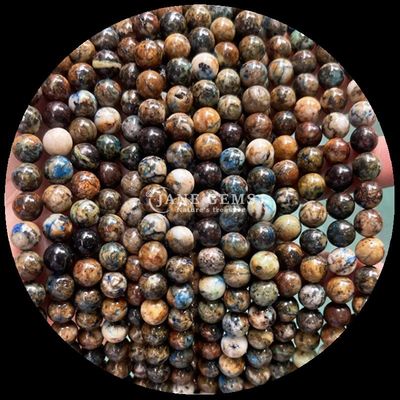 Variété de formes ronds argent obsidien pierre solaire pierre naturelle polissée