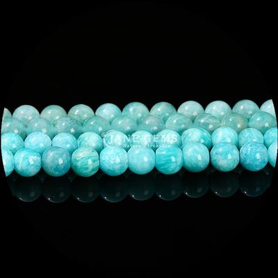 Forme ronde assortie de perles de pierres précieuses naturelles Labradorite Amazonite Franges lâches Pour les modèles de bijoux de bricolage