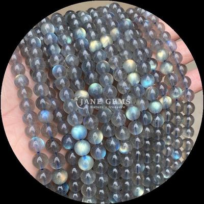 Forme ronde assortie de perles de pierres précieuses naturelles Labradorite Amazonite Franges lâches Pour les modèles de bijoux de bricolage