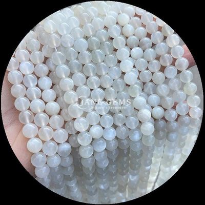 pierre précieuse naturelle avec coupe ronde pierre de lune fluorite Océan Jaspe Franges lâches perles pour bijoux de bricolage