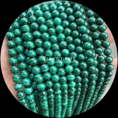 Perles de pierre précieuse ronde polies, faites-vous-même, lapis lazuli, malachite, tourmaline, fils lâches pour la fabrication de bijoux