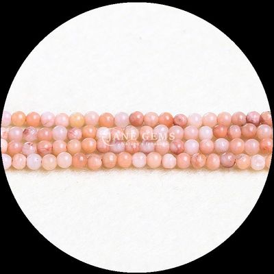 Perles de pierre précieuse naturelle de couleur rose aventurine de pierre solaire