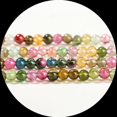 Perles de pierre précieuse naturelle de couleur rose aventurine de pierre solaire