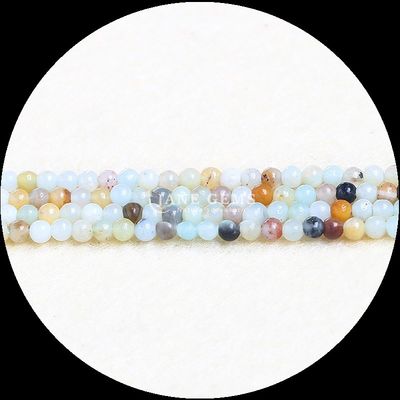 Perles de pierre précieuse naturelle polissées Améthyste de l' amazonite Perles à fils lâches pour bijoux faits à la main