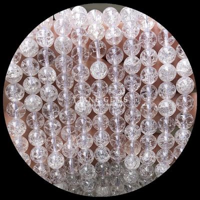 Ronde pierre précieuse Quartz de feu Quartz fumé Franges de perles en couleurs variées pour la fabrication de bijoux bricolage