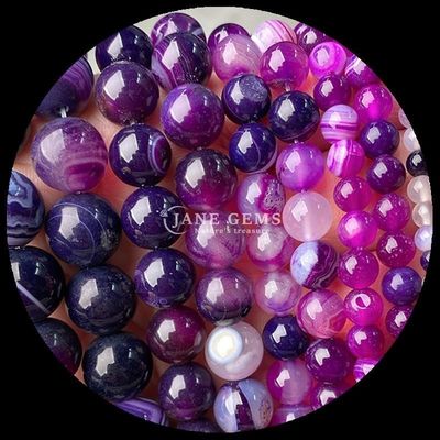 Ronde 8 mm Polie perles de pierre précieuse naturelle fils pour bijoux faire des bracelets bricolage colliers en multi couleurs