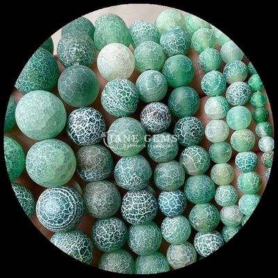 Perles en forme ronde de pierre précieuse jaune bleu agate météorologique fils lâches pour bijoux bricolage