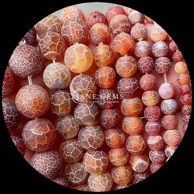 Perles d'agate multicolores 8 mm Taille de perle pierre précieuse naturelle découpée en forme ronde arc-en-ciel agate météorologique fils lâches pour cadeau bricolage