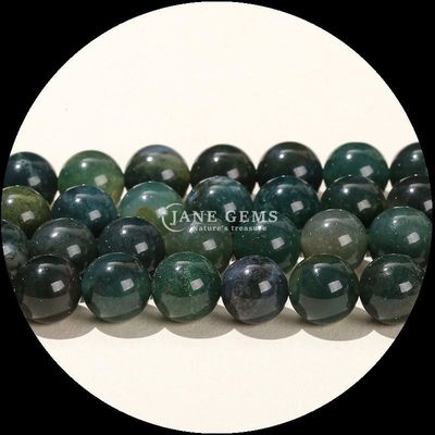 Perles d'agate en pierre précieuse de forme ronde multicolore pour boucles d'oreilles de bijoux