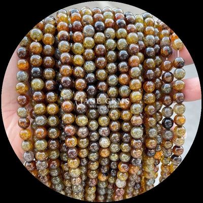 Perles d'agate en pierre précieuse de forme ronde multicolore pour boucles d'oreilles de bijoux