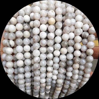 Perles d'agate multicolores personnalisées en forme ronde de 8 mm pour la fabrication de bijoux