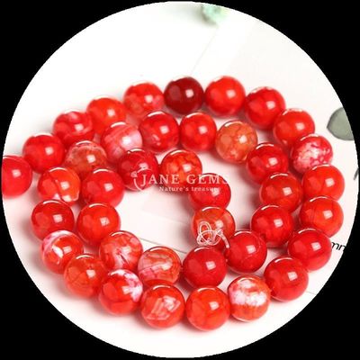 Des perles de pierre précieuse multicolores Agate de feu Franges de perles en vrac pour la fabrication de bijoux