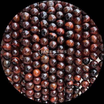 Perle de forme ronde de pierre précieuse L'œil de tigre bleu Franges de perles lâches pour bijoux et cadeaux de bricolage