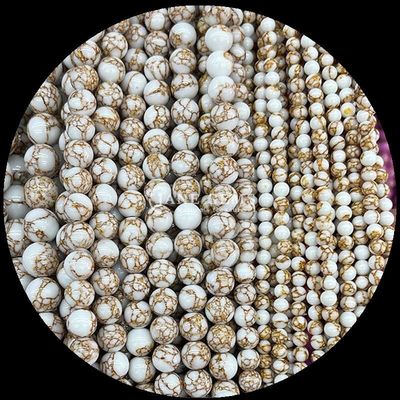 Perles en turquoise en peluche pour colliers et bijoux bricolage