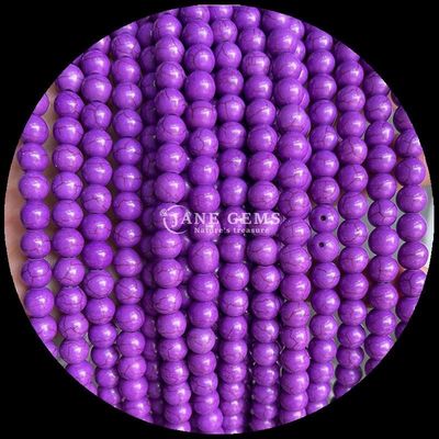 8 mm de perles de pierres précieuses polies pour les bijoux fournitures de fabrication, différentes couleurs Turquoise
