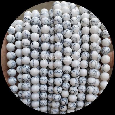 8 mm de perles de pierres précieuses polies pour les bijoux fournitures de fabrication, différentes couleurs Turquoise