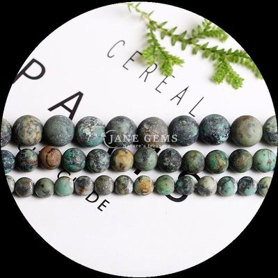 Perles turquoises africaines pour bijoux de bricolage