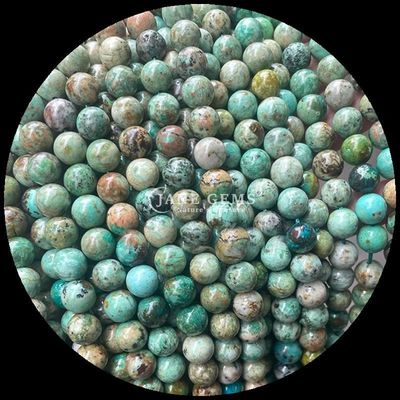 Forme ronde naturelle différents types de perles turquoise fils pour bricolage cadeau bijoux colliers