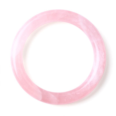 Pierre naturelle cristalline polie rose rose quartz bracelet bijoux de cristal pour cadeau d'anniversaire