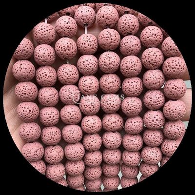 Faire soi-même des bijoux avec des pierres précieuses naturelles Perles de forme ronde Guérisseur pierre précieuse de lave colorée pierre en vrac Franges de perles en vrac pour cadeaux
