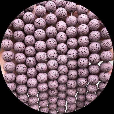 Faire soi-même des bijoux avec des pierres précieuses naturelles Perles de forme ronde Guérisseur pierre précieuse de lave colorée pierre en vrac Franges de perles en vrac pour cadeaux