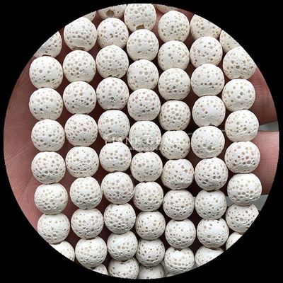 Faire soi-même des bijoux avec des pierres précieuses naturelles Perles de forme ronde Guérisseur pierre précieuse de lave colorée pierre en vrac Franges de perles en vrac pour cadeaux