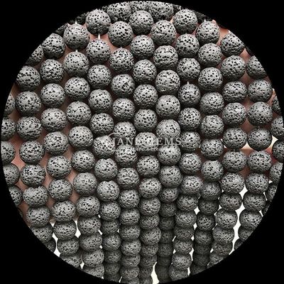 Faire soi-même des bijoux avec des pierres précieuses naturelles Perles de forme ronde Guérisseur pierre précieuse de lave colorée pierre en vrac Franges de perles en vrac pour cadeaux