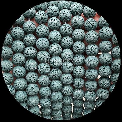 Faire soi-même des bijoux avec des pierres précieuses naturelles Perles de forme ronde Guérisseur pierre précieuse de lave colorée pierre en vrac Franges de perles en vrac pour cadeaux