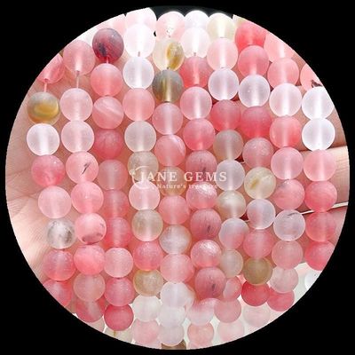 Perles de pierre précieuse multicolores 8 mm Frottés divers fils de perles rondes lâches pour la fabrication de bracelets et de colliers
