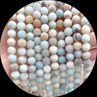 Perles de pierre précieuse multicolores 8 mm Frottés divers fils de perles rondes lâches pour la fabrication de bracelets et de colliers