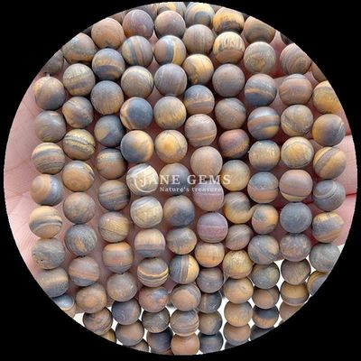 Perles de pierre précieuse multicolores 8 mm Frottés divers fils de perles rondes lâches pour la fabrication de bracelets et de colliers