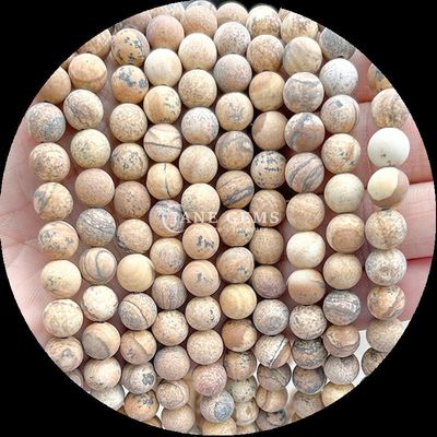 Perles de pierre précieuse multicolores 8 mm Frottés divers fils de perles rondes lâches pour la fabrication de bracelets et de colliers