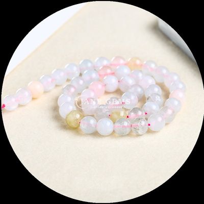 La pierre précieuse de coupe ronde de différentes couleurs Chalcédoine Franges de perles lâches Parfait pour les créations de bijoux bricolage