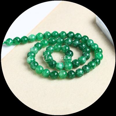 La pierre précieuse de coupe ronde de différentes couleurs Chalcédoine Franges de perles lâches Parfait pour les créations de bijoux bricolage