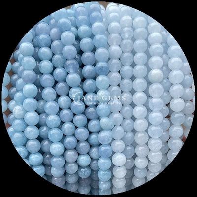 Des perles de pierre précieuse naturelle en plusieurs couleurs, en calcédoine ronde et en perles lâches, parfaites pour les créateurs de bijoux.