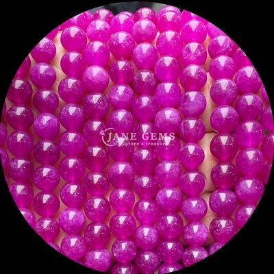 Perles de coupe ronde Perles de couleurs diverses Chalcédoine Franges de perles lâches Convient pour des bracelets de l'origine
