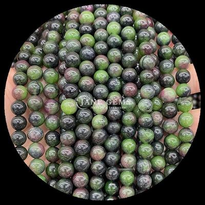 Perles de pierre précieuse en forme ronde et de couleurs multiples diverses chaux de calcédoine Franges de perles lâches parfaites pour les bijoux bricolage