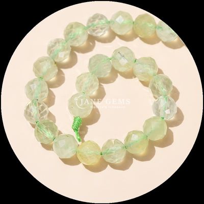 Perles de forme ronde de pierre précieuse Rose Quartz clair Quartz rond Faceté perles lâches pour les collections de bijoux élégants