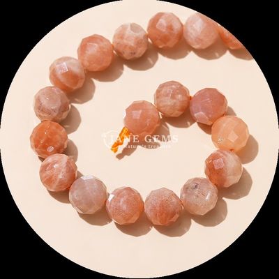 Perles de pierres précieuses naturelles Perles de pierres précieuses naturelles Citrine Fraise Quartz Façonnés rondes Franges de perles lâches