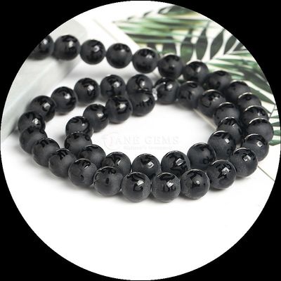 La pierre précieuse naturelle, agate à bandes variées, agate glacée ronde, agate à perles lâches, est l'addition parfaite à votre collection de colliers.