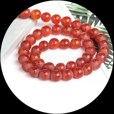 La pierre précieuse naturelle, agate à bandes variées, agate glacée ronde, agate à perles lâches, est l'addition parfaite à votre collection de colliers.